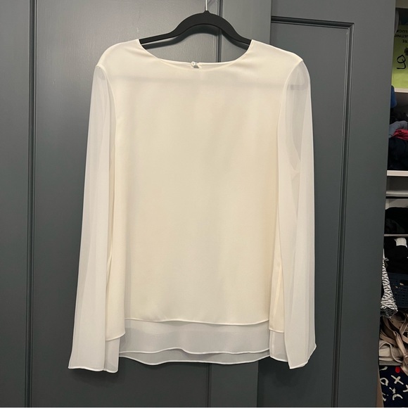 Theory Double Layer Silk Top - Picture 2 of 6